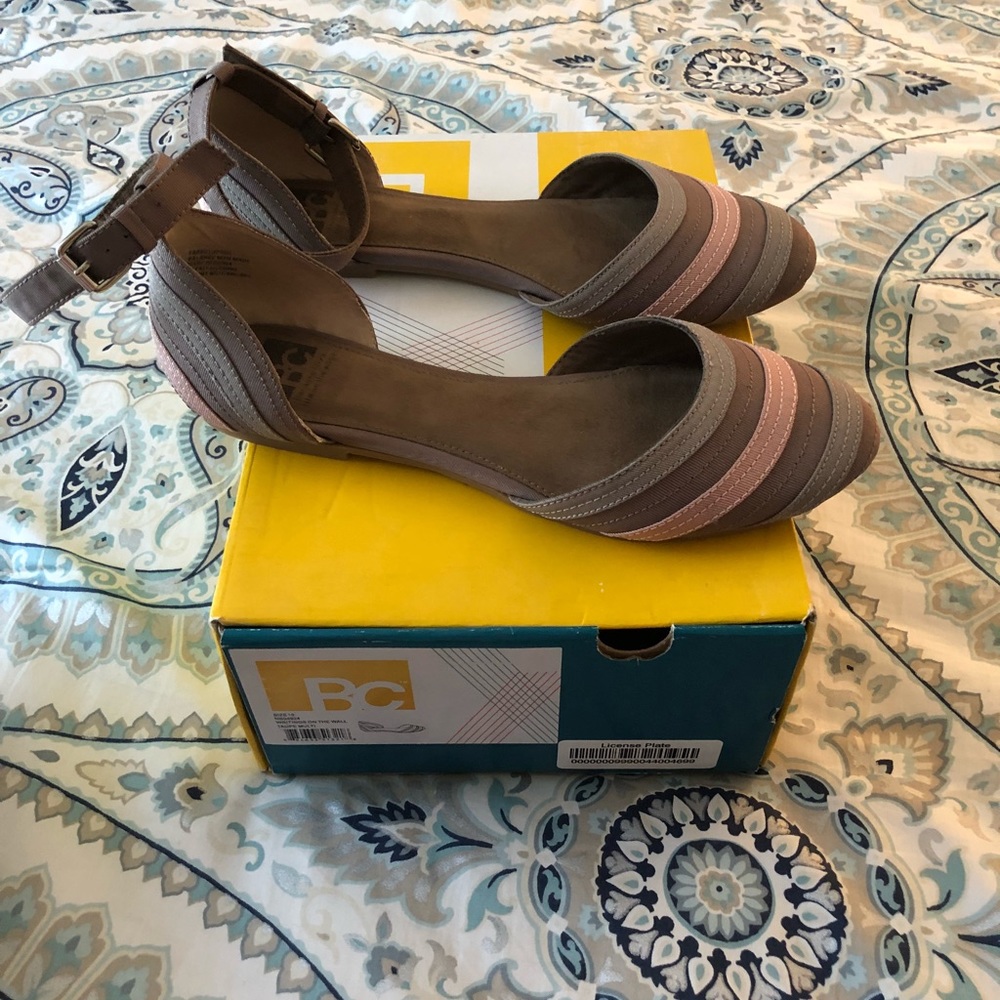 Flat Mary Jane Sandal- Neutral Tone